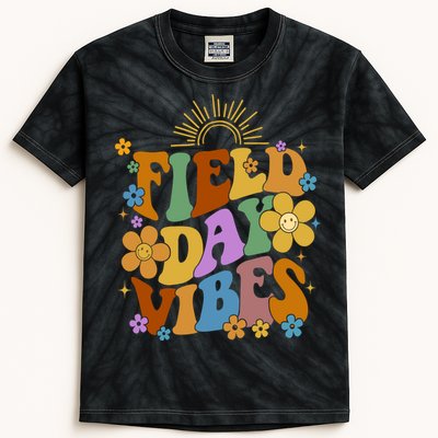 Field Day Vibes Colorful Floral Kids Tie-Dye T-Shirt