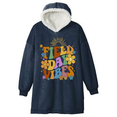 Field Day Vibes Colorful Floral Hooded Wearable Blanket