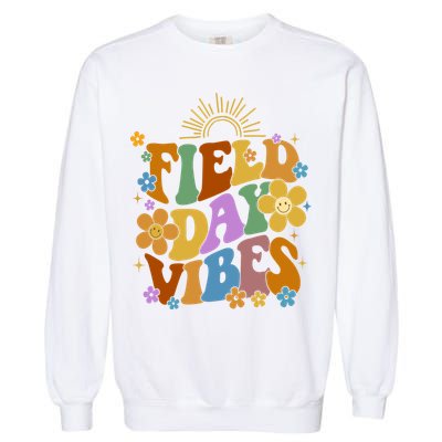 Field Day Vibes Colorful Floral Garment-Dyed Sweatshirt