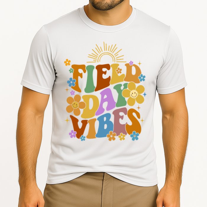 Field Day Vibes Colorful Floral Performance Shirt