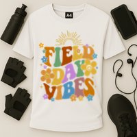 Field Day Vibes Colorful Floral Performance Shirt