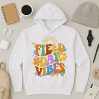 Field Day Vibes Colorful Floral Hoodie