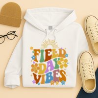 Field Day Vibes Colorful Floral Hoodie