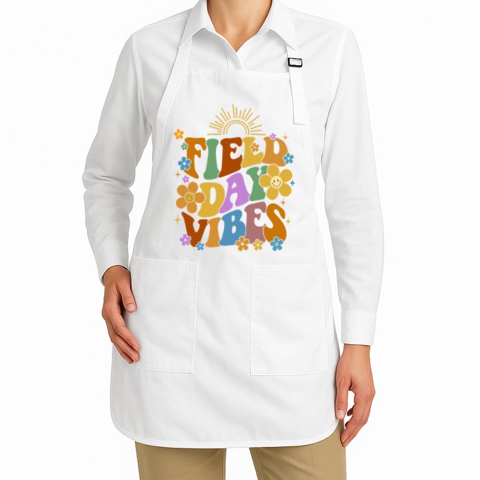 Field Day Vibes Colorful Floral Apron