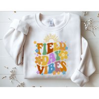 Field Day Vibes Colorful Floral Sweatshirt