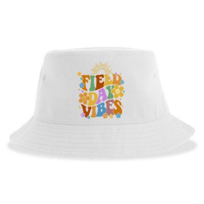 Field Day Vibes Colorful Floral Sustainable Bucket Hat