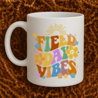 Field Day Vibes Colorful Floral Mug