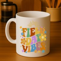Field Day Vibes Colorful Floral Mug