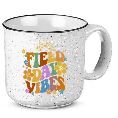 Field Day Vibes Colorful Floral 15oz Campfire Ceramic Mug