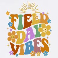 Field Day Vibes Colorful Floral Beanie