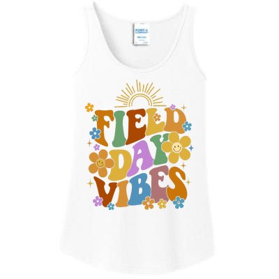 Field Day Vibes Colorful Floral Ladies Essential Tank