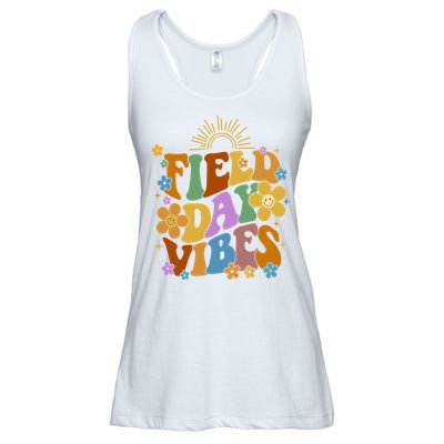 Field Day Vibes Colorful Floral Ladies Essential Flowy Tank