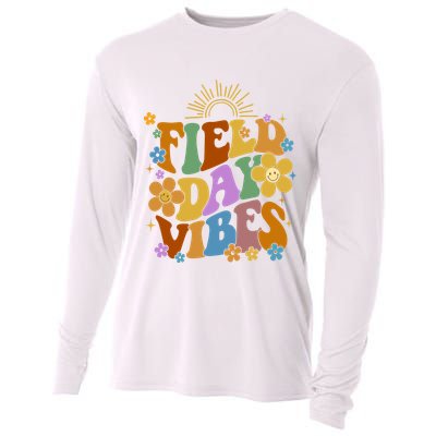 Field Day Vibes Colorful Floral Cooling Performance Long Sleeve Crew