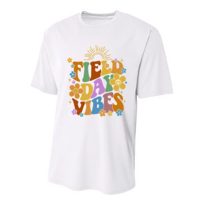Field Day Vibes Colorful Floral Youth Performance Sprint T-Shirt