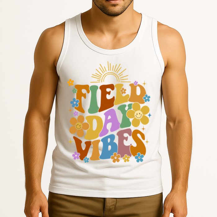 Field Day Vibes Colorful Floral Tank Top