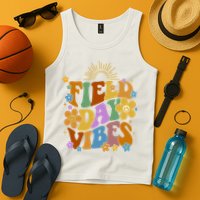 Field Day Vibes Colorful Floral Tank Top