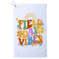 Field Day Vibes Colorful Floral Golf Towel
