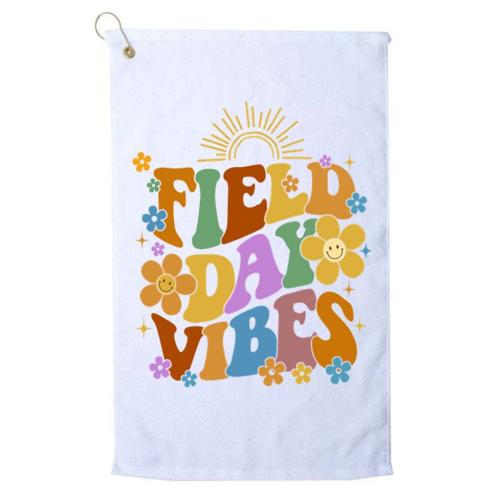 Field Day Vibes Colorful Floral Golf Towel