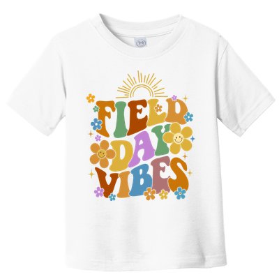 Field Day Vibes Colorful Floral Toddler T-Shirt