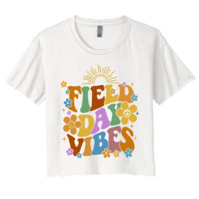 Field Day Vibes Colorful Floral Crop Top