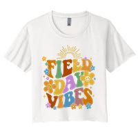 Field Day Vibes Colorful Floral Crop Top