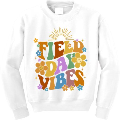 Field Day Vibes Colorful Floral Kids Sweatshirt