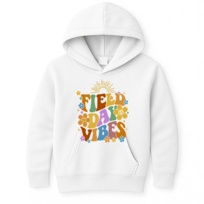 Field Day Vibes Colorful Floral Kids Hoodie