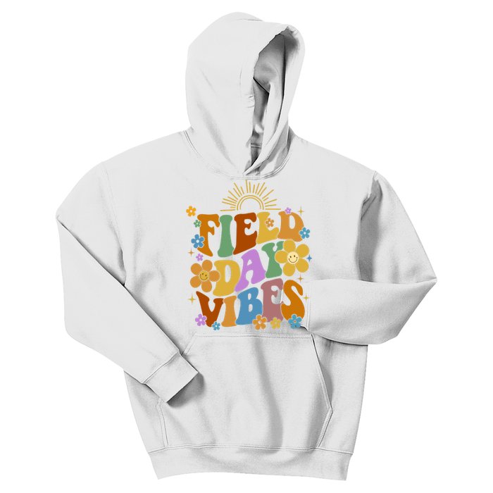 Field Day Vibes Colorful Floral Kids Hoodie