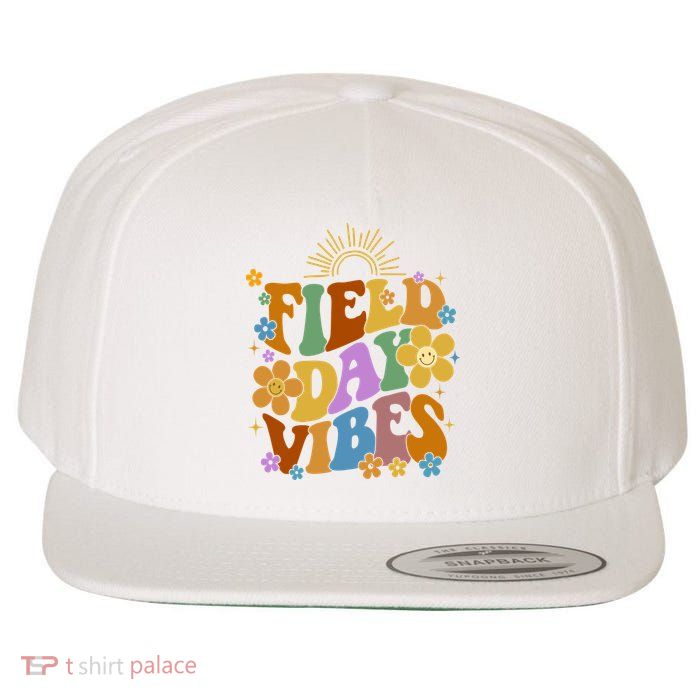 Field Day Vibes Colorful Floral Wool Snapback Cap