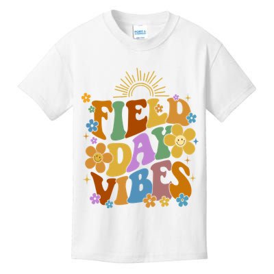Field Day Vibes Colorful Floral Kids T-Shirt