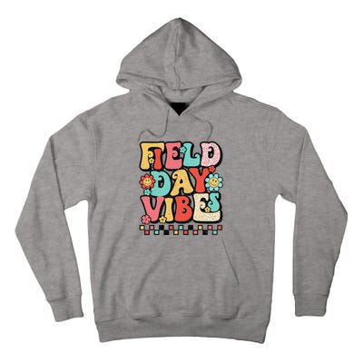 Field Day Vibes Groovy Summer Teacher Last Day Of School Tall Hoodie