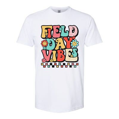 Field Day Vibes Groovy Summer Teacher Last Day Of School Softstyle CVC T-Shirt