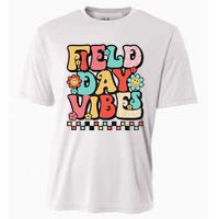 Field Day Vibes Groovy Summer Teacher Last Day Of School Cooling Performance Crew T-Shirt