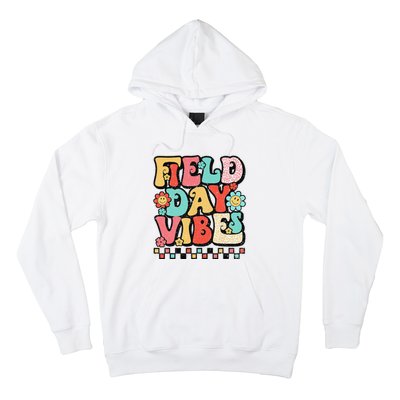 Field Day Vibes Groovy Summer Teacher Last Day Of School Hoodie