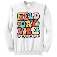 Field Day Vibes Groovy Summer Teacher Last Day Of School Sweatshirt