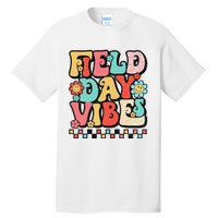 Field Day Vibes Groovy Summer Teacher Last Day Of School Tall T-Shirt