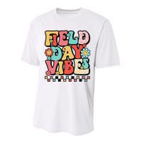 Field Day Vibes Groovy Summer Teacher Last Day Of School Performance Sprint T-Shirt