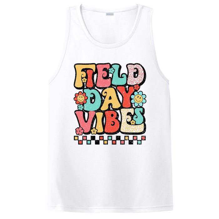 Field Day Vibes Groovy Summer Teacher Last Day Of School PosiCharge Competitor Tank