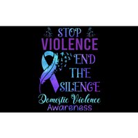 Family Domestic Violence Awareness Purple Ribbon Bumper Sticker