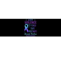 Family Domestic Violence Awareness Purple Ribbon Bumper Sticker