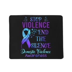 Family Domestic Violence Awareness Purple Ribbon Mousepad