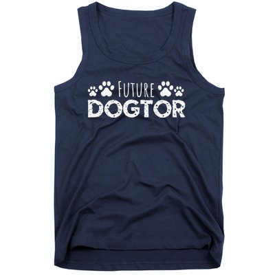 Future Dogtor Vet Student Funny Veterinarian Dog Graduate Tank Top