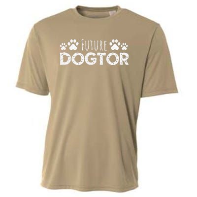 Future Dogtor Vet Student Funny Veterinarian Dog Graduate Cooling Performance Crew T-Shirt