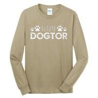 Future Dogtor Vet Student Funny Veterinarian Dog Graduate Tall Long Sleeve T-Shirt