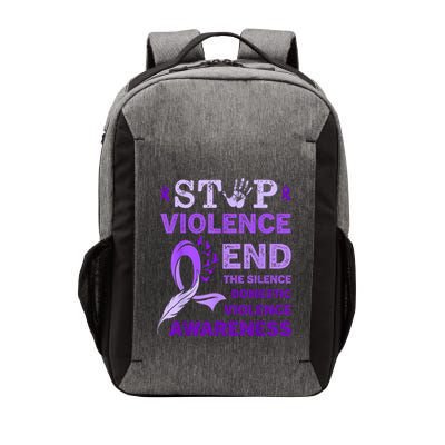 Family Domestic Violence Awareness Purple Ribbon Vector Backpack