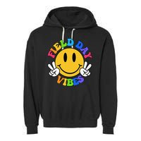 Field Day Vibes Funny For Teacher Happy Field Day 2025 Garment-Dyed Fleece Hoodie