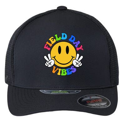 Field Day Vibes Funny For Teacher Happy Field Day 2025 Flexfit Unipanel Trucker Cap