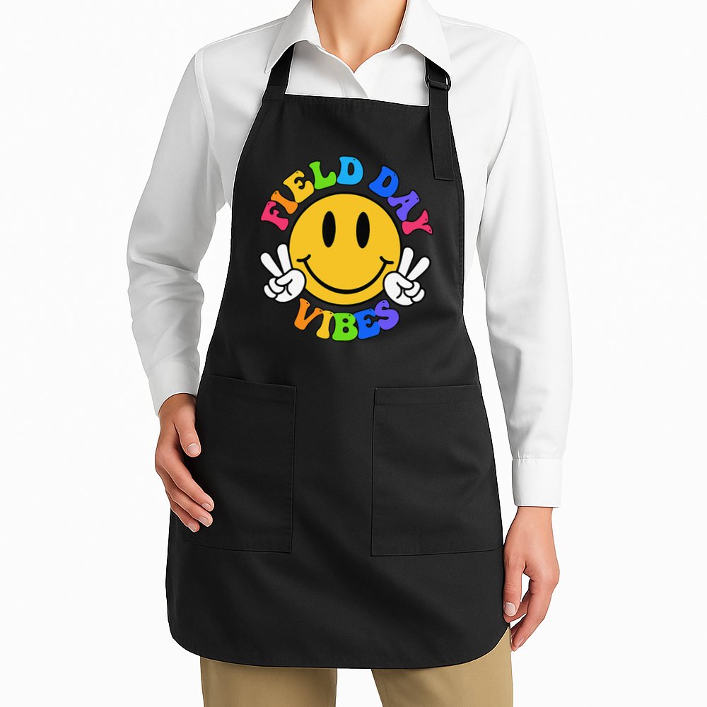 Field Day Vibes Funny For Teacher Happy Field Day 2025 Apron