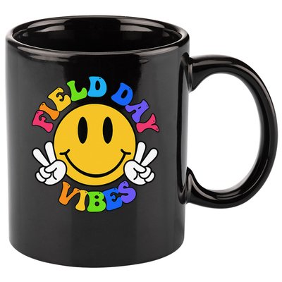 Field Day Vibes Funny For Teacher Happy Field Day 2025 11oz C Handle Ceramic Mug