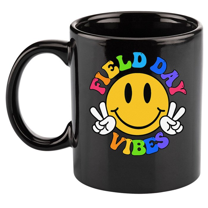 Field Day Vibes Funny For Teacher Happy Field Day 2025 11oz C Handle Ceramic Mug